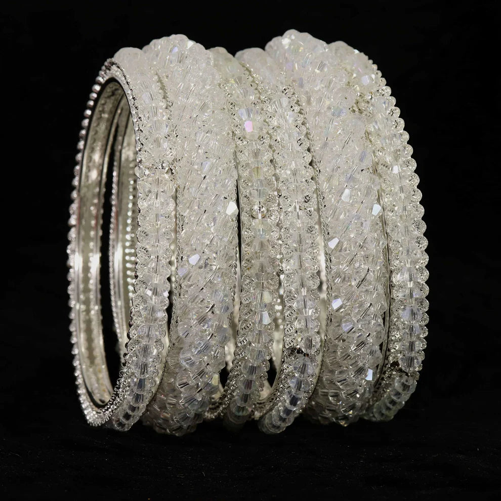 Elegant Silver Metal Kada Bangle