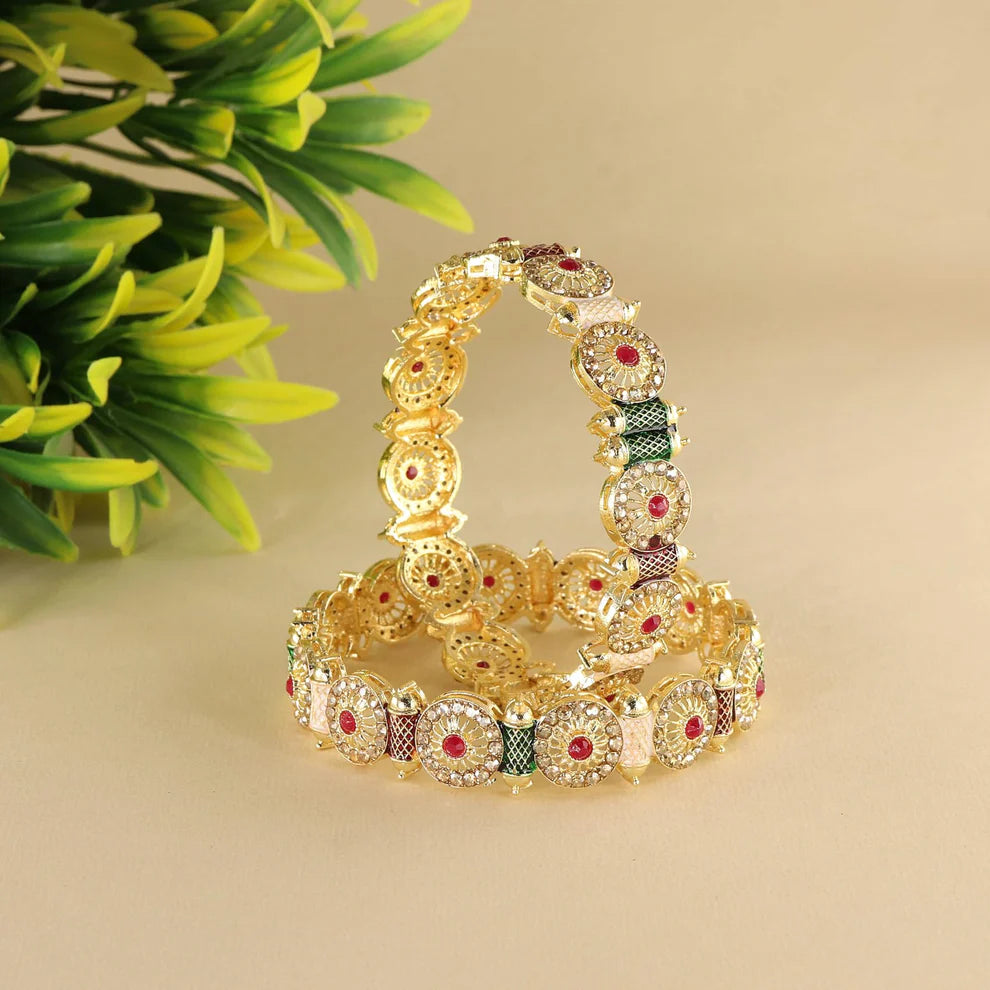 Royal Gold Plated Metal Kangan